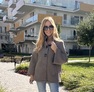 Margery kabátka sötét fangó – Innova Fashion